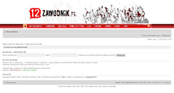 Desktop Screenshot of forum.12zawodnik.pl